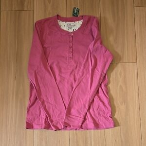 L.L. Bean Women's Pink Long Sleeve Top
